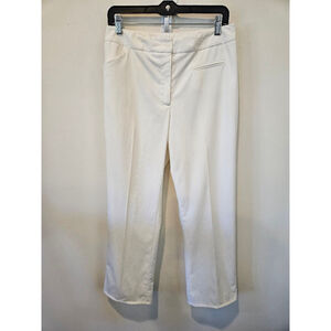 J. Envie New York Women's Winter White Pleated Dress Pants Size 6